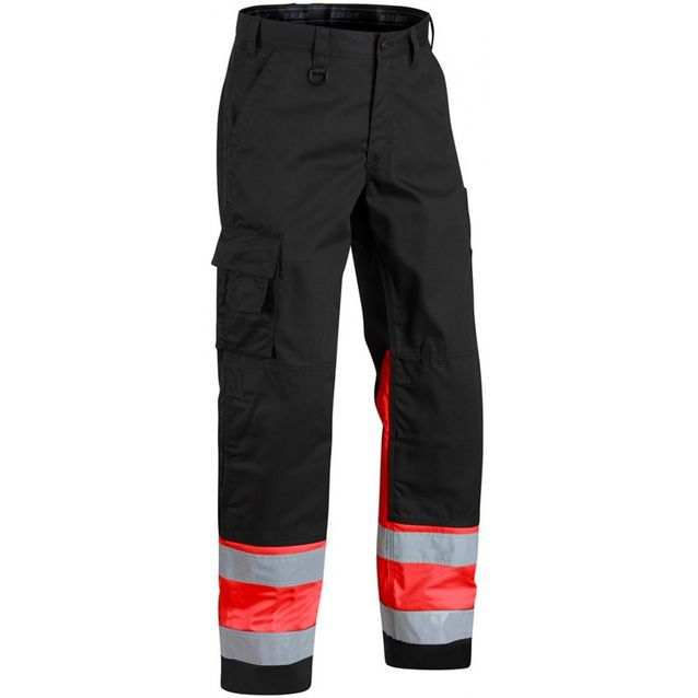 Housut Highvis  musta/punainen