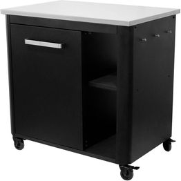 Ulkokeittiö Cozze, 90x60x90cm, rosteritaso, musta