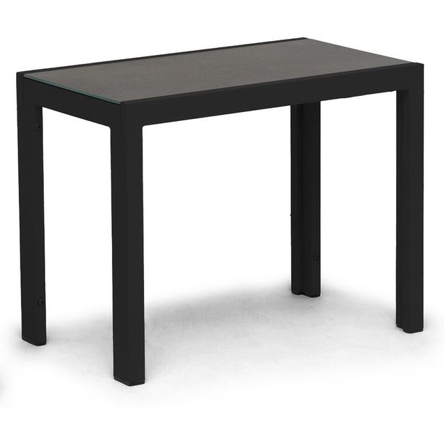 Sivupöytä Hillerstorp Hånger, 60x35x47cm, alumiini/lasi