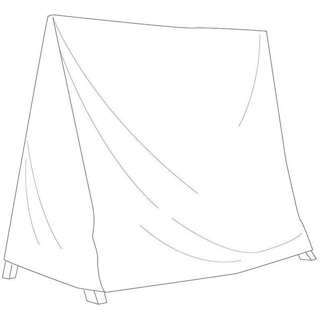 Kalustesuoja keinulle Hillerstorp Marstrand, 195x115x175cm, polyesteri, harmaa