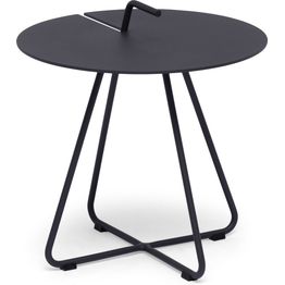 Sivupöytä kahvalla Hillerstorp Sandholma, Ø44x47cm, alumiini musta