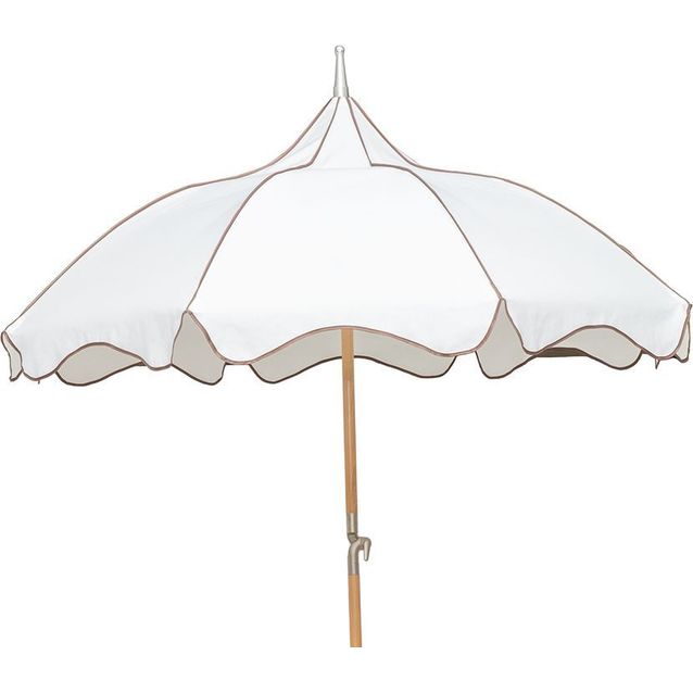 Aurinkovarjo Hillerstorp, 200cm, säädettävä, valkoinen