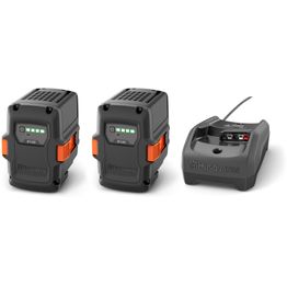 Akkupaketti Husqvarna 36V 2x 40-B140 + laturi 40-C80 (970858802)