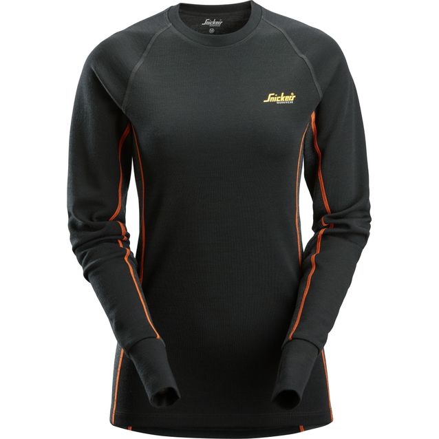 Naisten merinovillakerraston yläosa Snickers Workwear 9470 Stay Warm