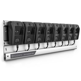 Seinälatausjärjestelmä Husqvarna kisko + 8 laturia