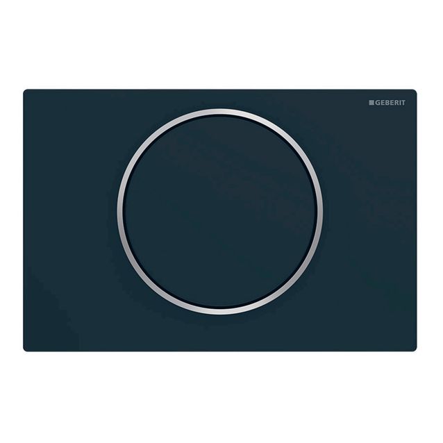 Huuhtelupainike, Geberit Sigma10, 1-H, musta matta, kiillotettu