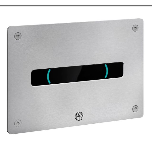 Elektroninen huuhtelupainike Gustavsberg Trimont XS, sensoriohjattu, ruostumaton teräs