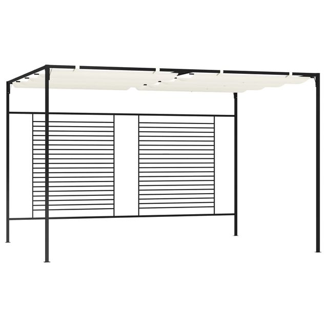 Huvimaja sisäänvedettävä katto 3x4x2,3 m 180 g/m² kerma