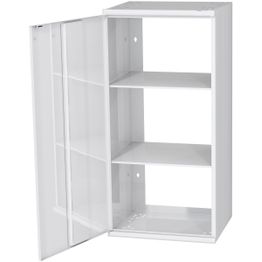 Hyllykaappi Polaria 500x850x350 mm alakaappi vasenkätinen 2 hyllyä valkoinen