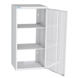 Hyllykaappi Polaria 500x850x350 mm yläkaappi oikeakätinen 2 hyllyä valkoinen