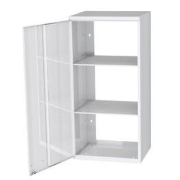 Hyllykaappi Polaria 500x850x350 mm yläkaappi vasenkätinen 2 hyllyä valkoinen