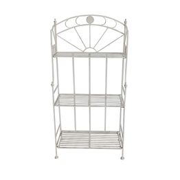 Hyllykkö Chic Garden 120x61x31 cm 3 tasoa kokoontaittuva valkoinen