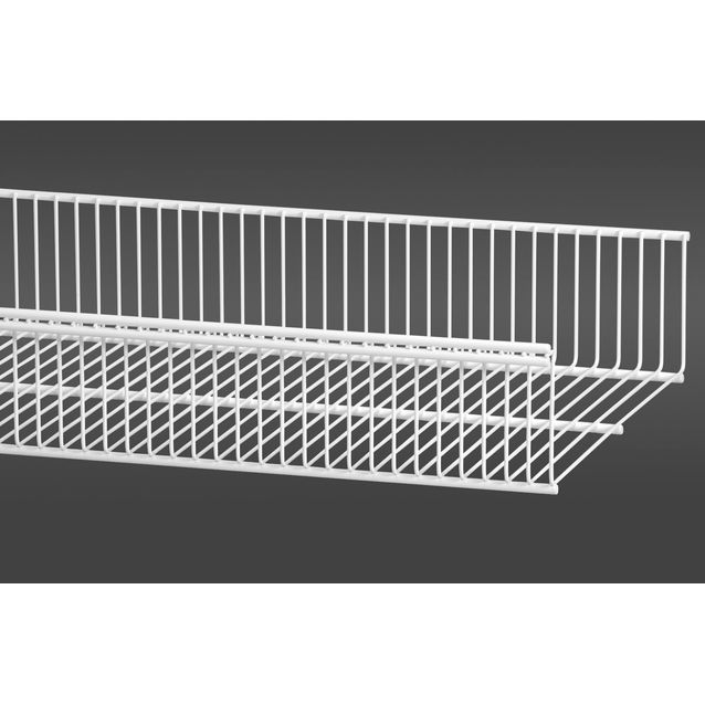 Valkoinen, 60,7 cm levyinen hyllykori 30 on säilytysjärjestelmän perusosa, jota voit muunnella tarpeesi mukaan erikseen hankittavilla korin jakajilla