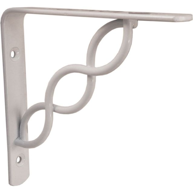 Hyllynkannatin Pisla Alman, 170x170mm, valkoinen