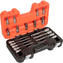 Hylsysarja Bahco S18HEX, 1/2", Hex-kärki, 18 osaa
