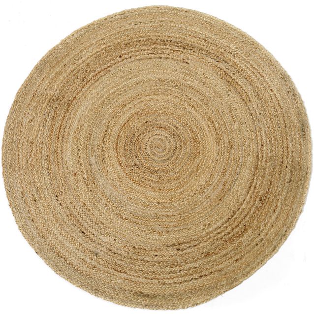 Pyöreä juuttimatto ihankotona Silmu Ø90cm natural
