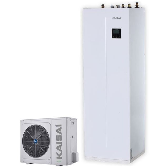 Ilma-vesilämpöpumppu Kaisai DUO KMK-240L-160RY3/KHA-12RY3-B, 12kW