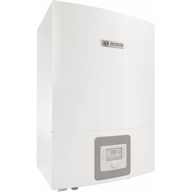 Ilma-vesilämpöpumpun sisäyksikkö Bosch Compress 6000 AWB, ilman varaajaa, öljykattilan rinnalle