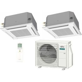 Ilmalämpöpumppu kattomalli Fujitsu Multisplit 2xkattokasetti