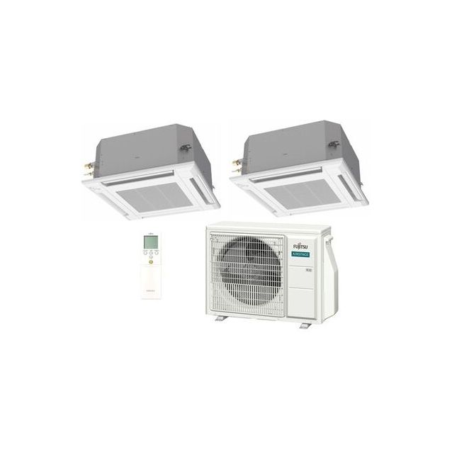 Ilmalämpöpumppu kattomalli Fujitsu Multisplit 2xkattokasetti