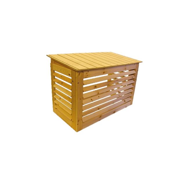 Suojakotelo ilmalämpöpumpulle puunvärinen W1000 x H680 mm