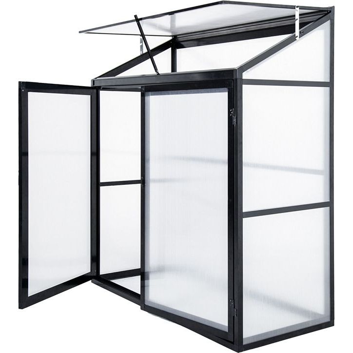 Minikasvihuone Lykke Havsvik, 130x55x140cm, musta