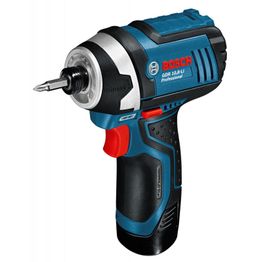 Iskuruuvinväännin Bosch Professional GDR 12V-105 2x2,0 Ah akuilla + L-Boxx