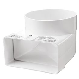 IV-kanavan muuntoliitin Airsec kulma 90° 60x204-125