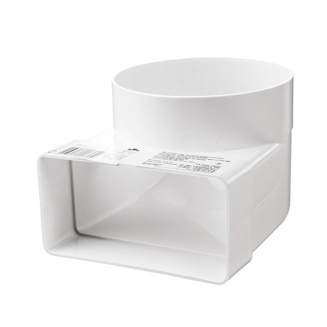 IV-kanavan muuntoliitin Airsec kulma 90° 60x204-125