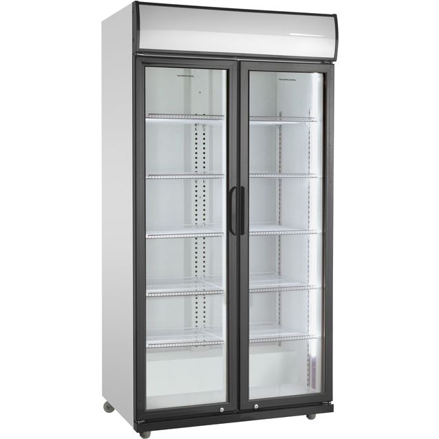 Jääkaappi lasiovilla Scandomestic SD881HE 87 cm musta