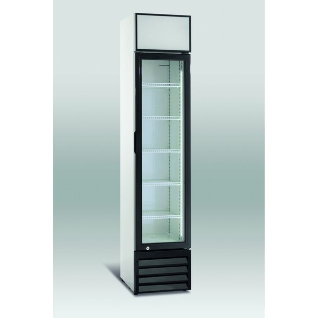 Jääkaappi Scandomestic SD 216 lasiovella 1880x390x475mm 160l