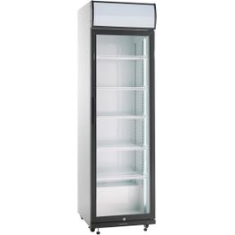 Jääkaappi lasiovella Scandomestic SD420E 58cm musta