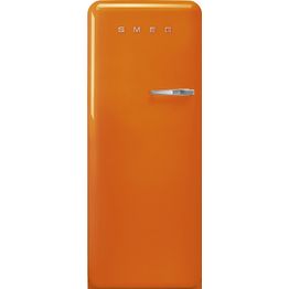 Jääkaappi pakastelokerolla Smeg Retro FAB28LOR5 60.1cm oranssi vasen