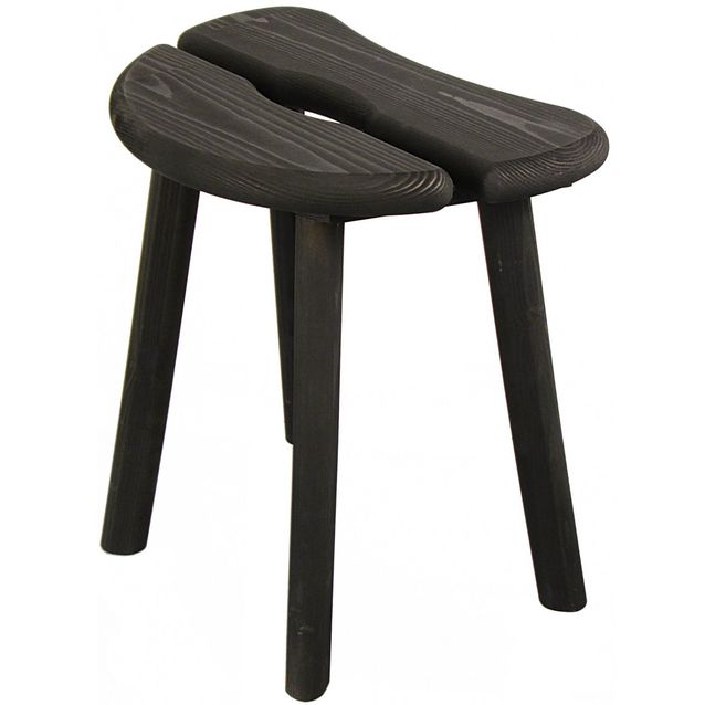 Jakkara 40x28x44cm mäntyä musta