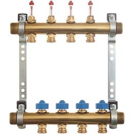 Lattialämmitysjakotukki Roth, virtausmittarilla, 11-haarainen, 1"