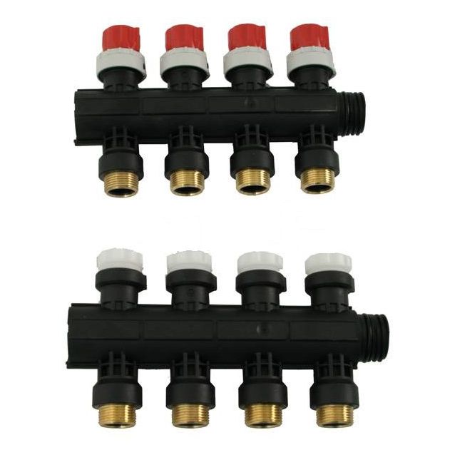 Jakotukki Vario B Euro-Cone 4-lähtöinen puserrusliittimin