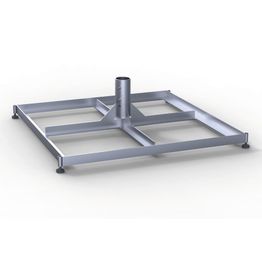 Jalka 5x5 m aurinkovarjolle MAY Schattello galvanoitu