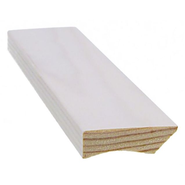 Jalkalista Cent 12x42x3300 mm mänty valkolakattu