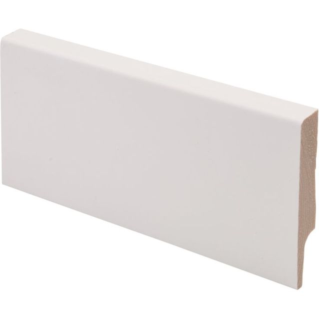 Jalkalista Maler Aava, 12x70x2700mm, mänty, valkoinen