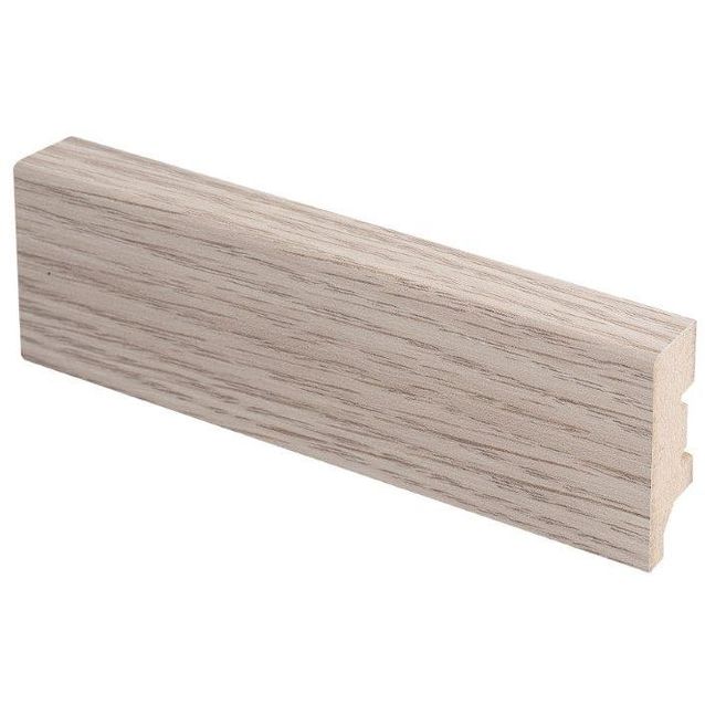 Jalkalista Maler Aava R2 16x42x2750mm MDF valkolakattu tammi