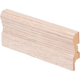 Jalkalista Maler Aura 16x60x2750mm MDF valkolakattu tammi