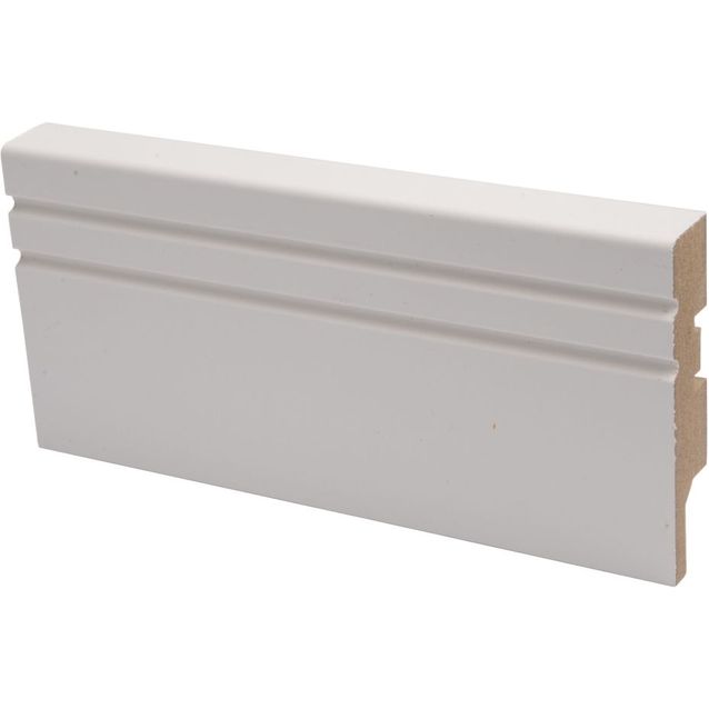 Jalkalista Maler Jana, 16x70x2750mm, MDF, valkoinen