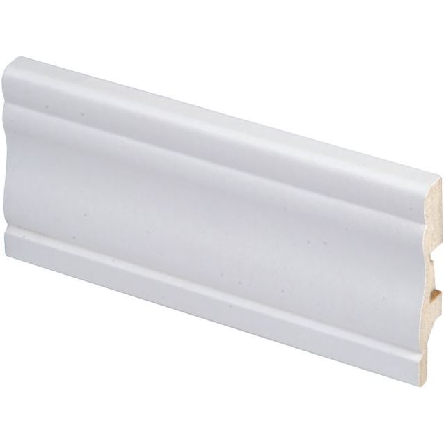 Jalkalista Maler Kuru, 12x58x2750mm, MDF, valkoinen