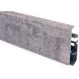 Jalkalista Maler PVC 22x75x2500mm harmaa tammi