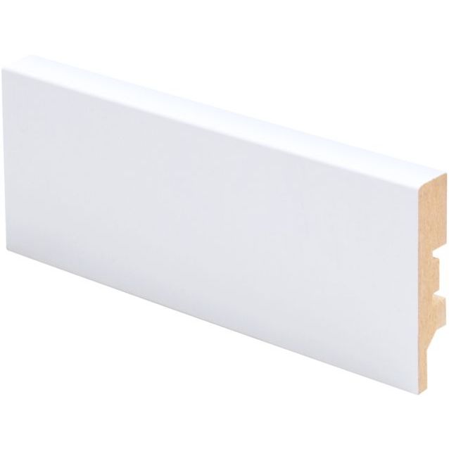 Jalkalista Maler R2 Aava, 12x58x2750mm, MDF, valkoinen