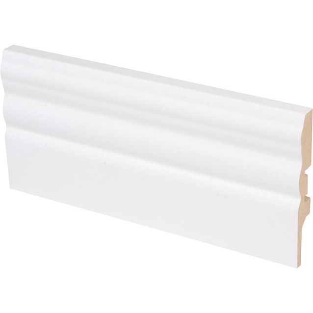 Jalkalista Maler Uurre, 12x70x2750mm, MDF, valkoinen