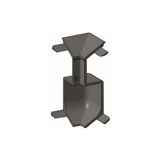 Jalkalista Progress Profiles Proskirting Giled, sisäkulmapala, 80mm, 5 kpl, anodisoitu hopea