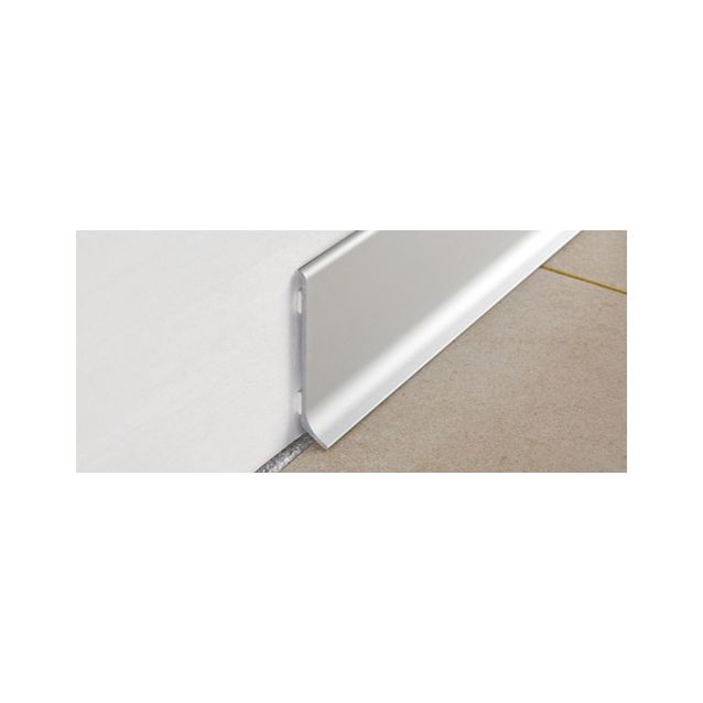 Jalkalista Progress Profiles Skirting, 2,7m, 60mm, adonisoitu hopea