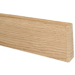 Jalkalistan päätykappale Maler PVC oikea 22x75mm tammi