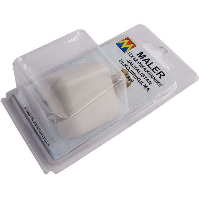 Jalkalistan ulkojiirikulma Maler, 12x42mm R10, harmaa